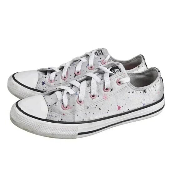 Converse Chuck Taylor All Star Gravity Graphic Low Top Junior Grey Star Size 3 - Picture 5 of 12